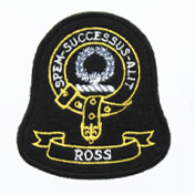 Clan Crest Badge, Embroidered, Clan Ross
